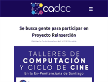Tablet Screenshot of cadcc.cl